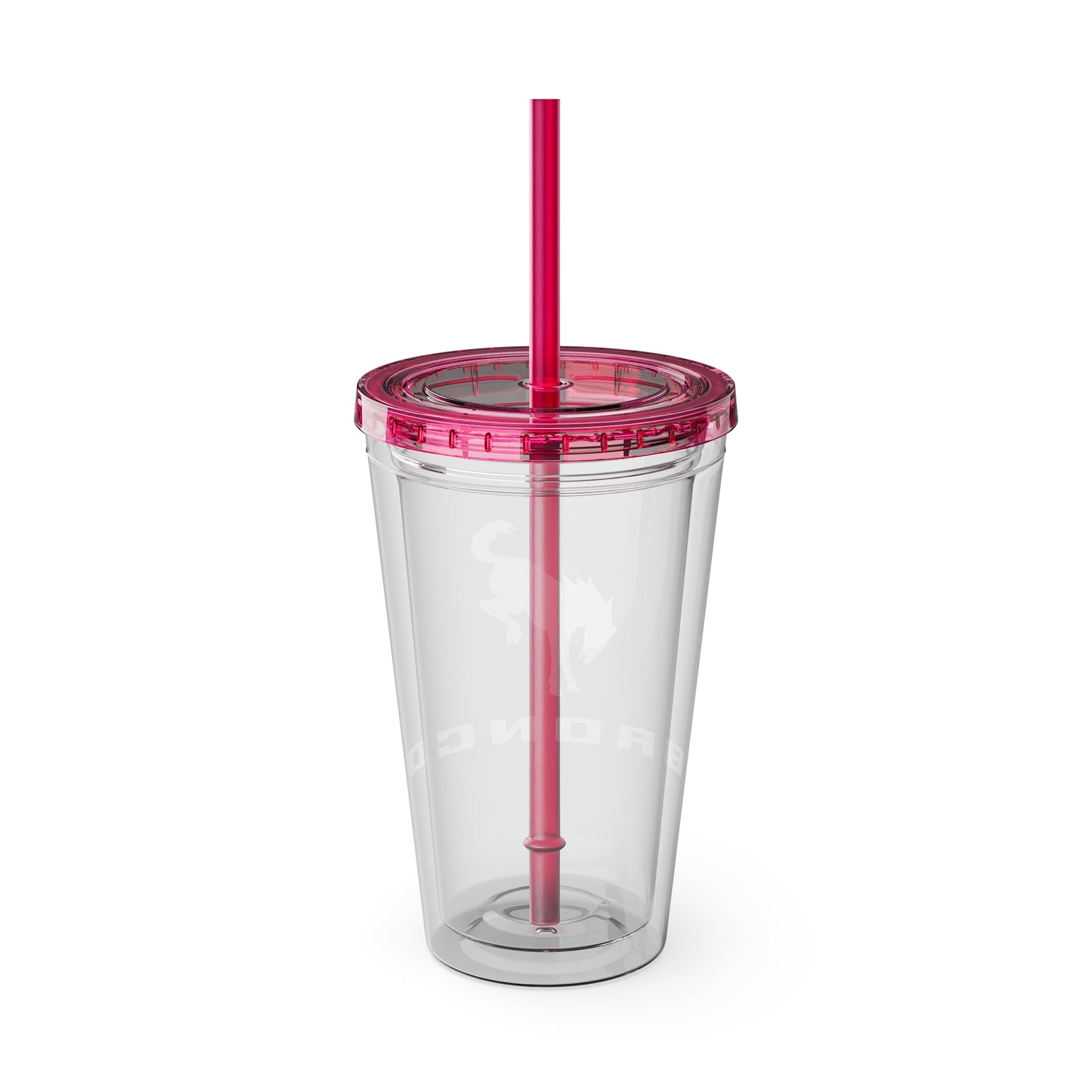 Bronco Sunsplash Tumbler and You Choose from 11 colors of Lid and with Straw, 16oz