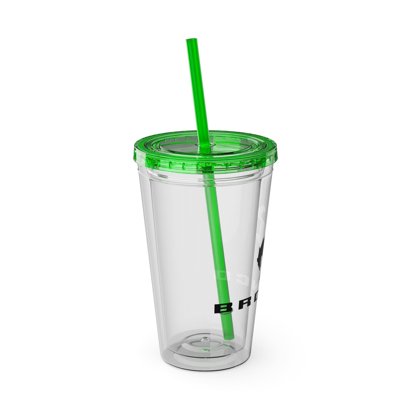 Bronco Sunsplash Tumbler and You Choose from 11 colors of Lid and with Straw, 16oz