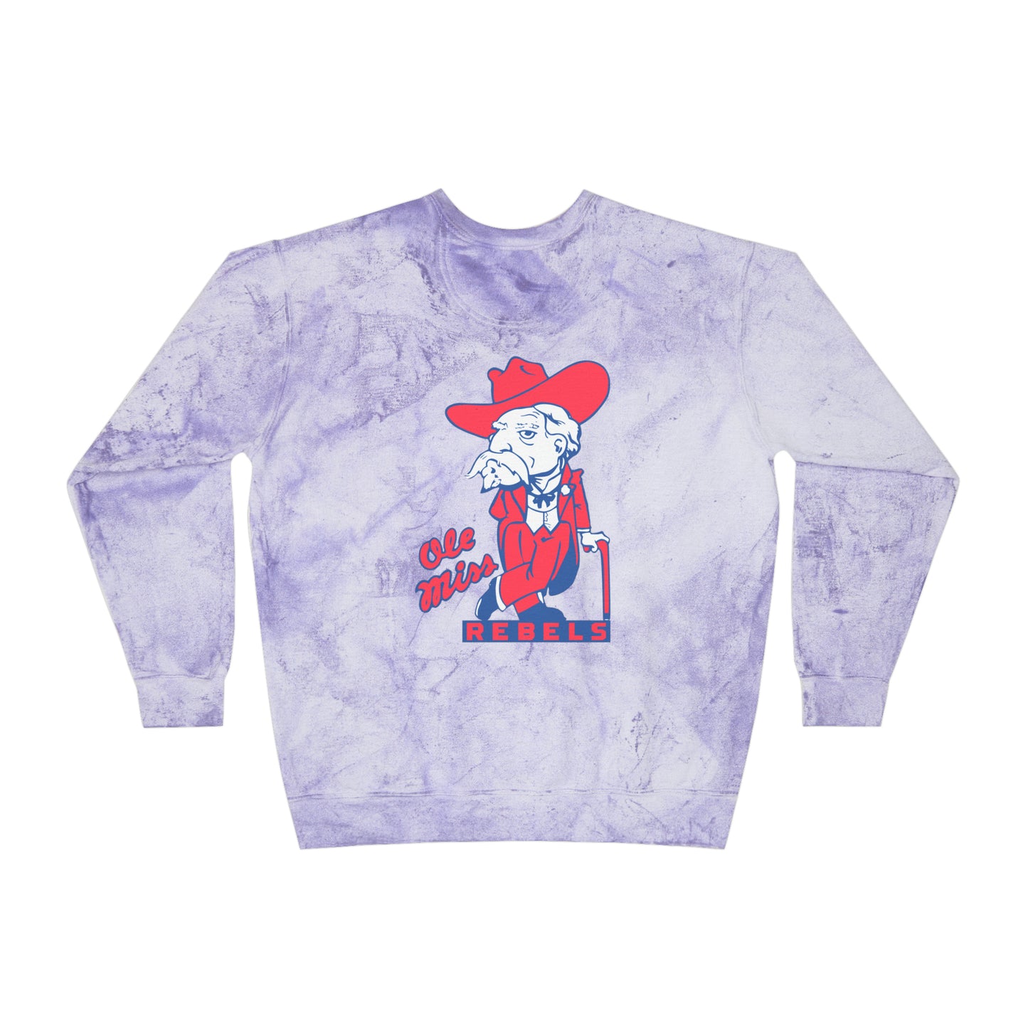 Ole Miss Unisex Color Blast Crewneck Sweatshirt