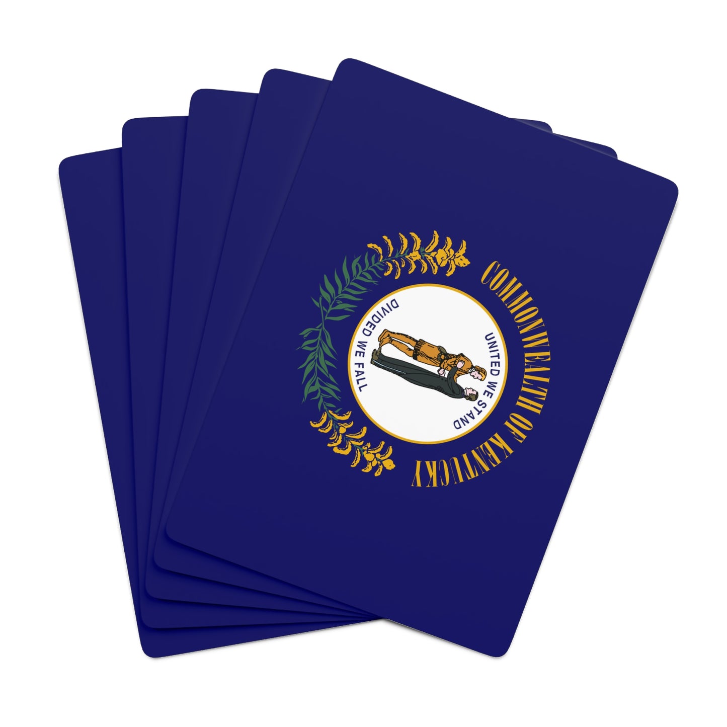 Kentucky State Flag Poker Cards