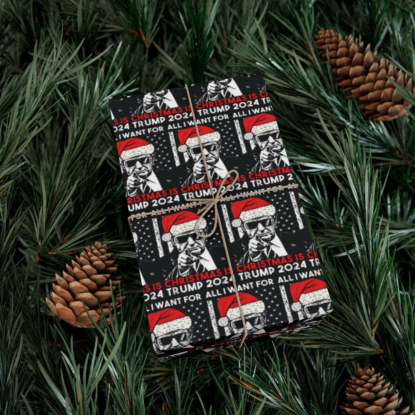 Trump Christmas 2024 Gift Wrap Papers