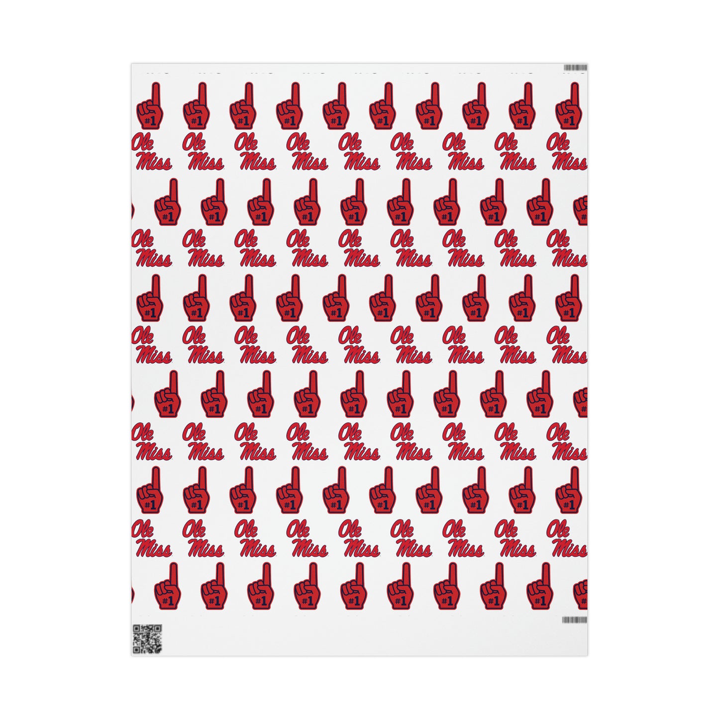 Ole Miss #1 (White) Wrapping Papers