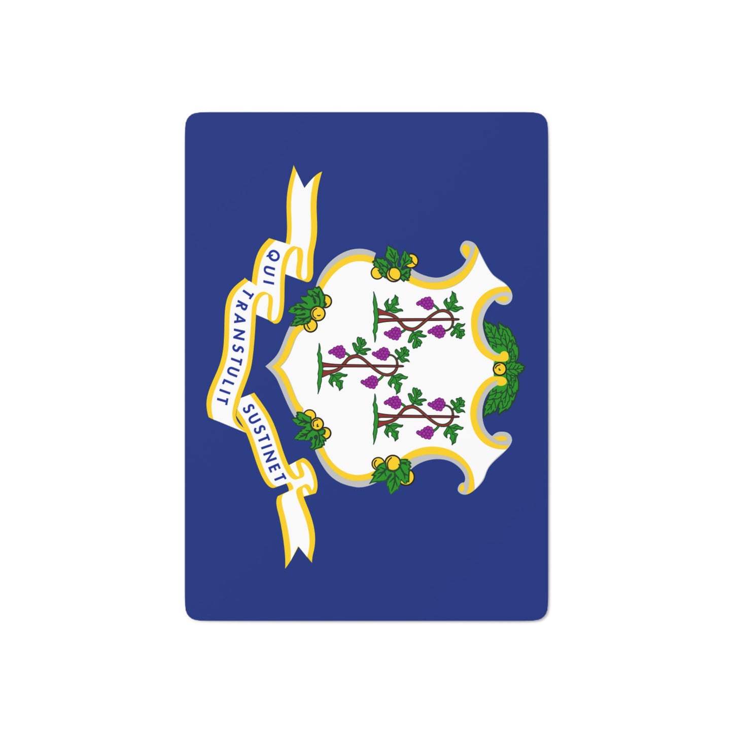 Connecticut State Flag Poker Cards