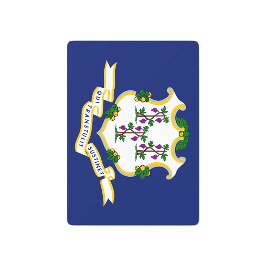 Connecticut State Flag Poker Cards