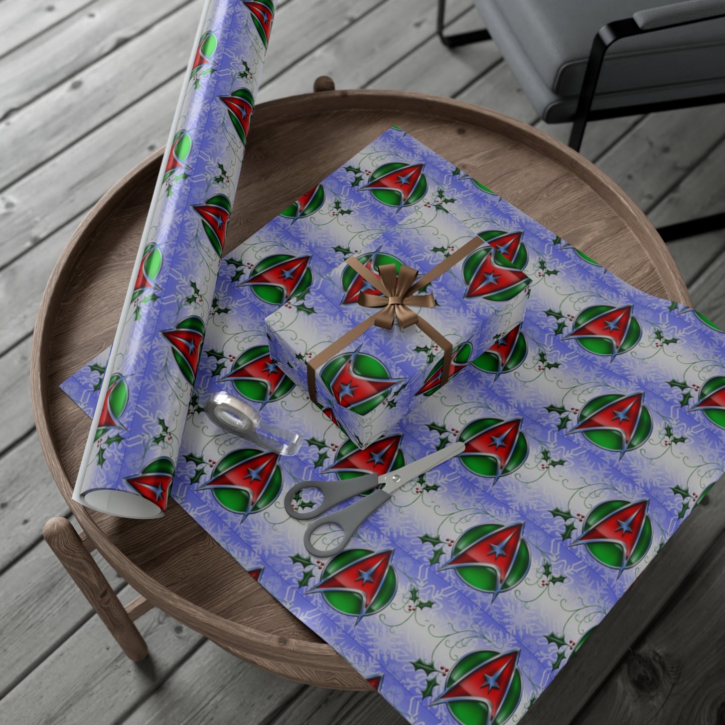 Star Trek Christmas Colors Gift Wrap Papers
