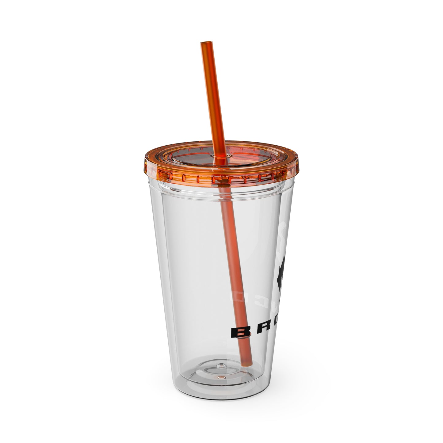 Bronco Sunsplash Tumbler and You Choose from 11 colors of Lid and with Straw, 16oz