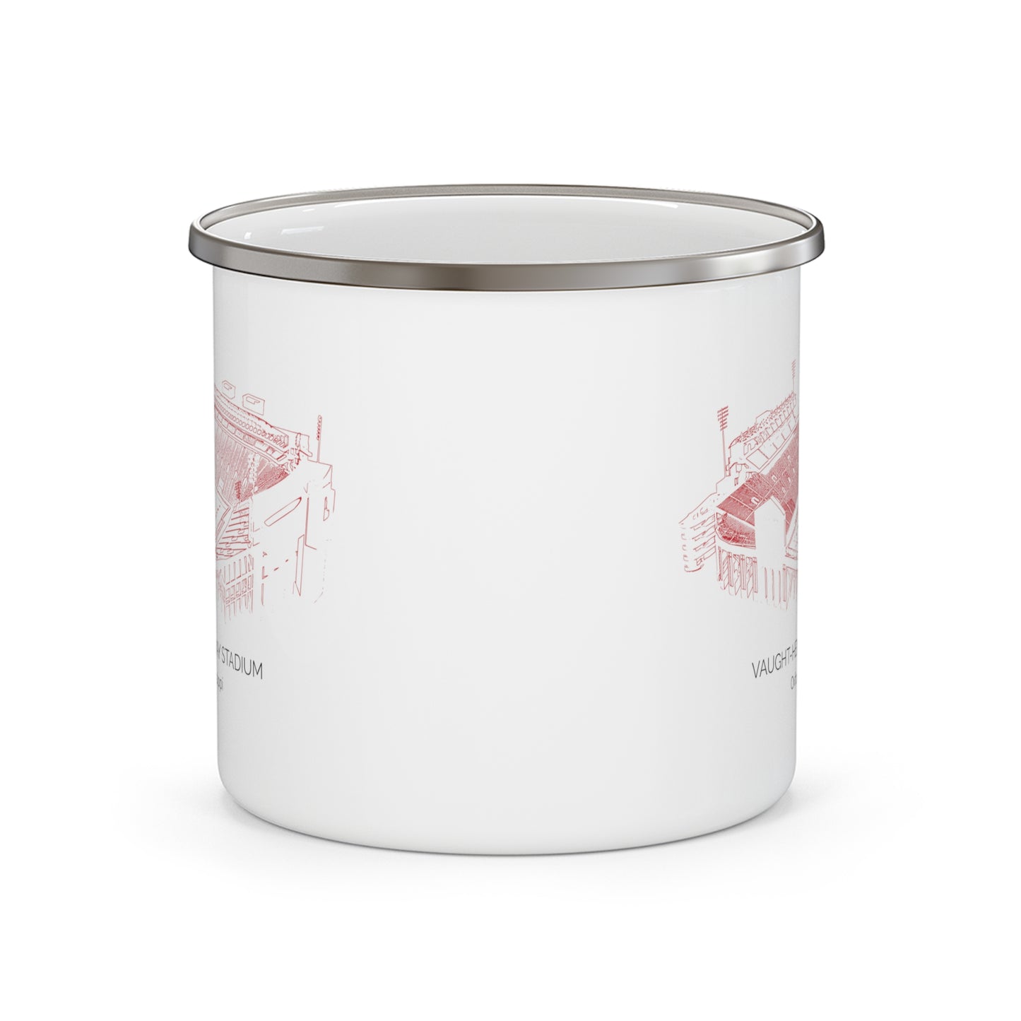 Vaught Hemingway Stadium Enamel Camping Mug