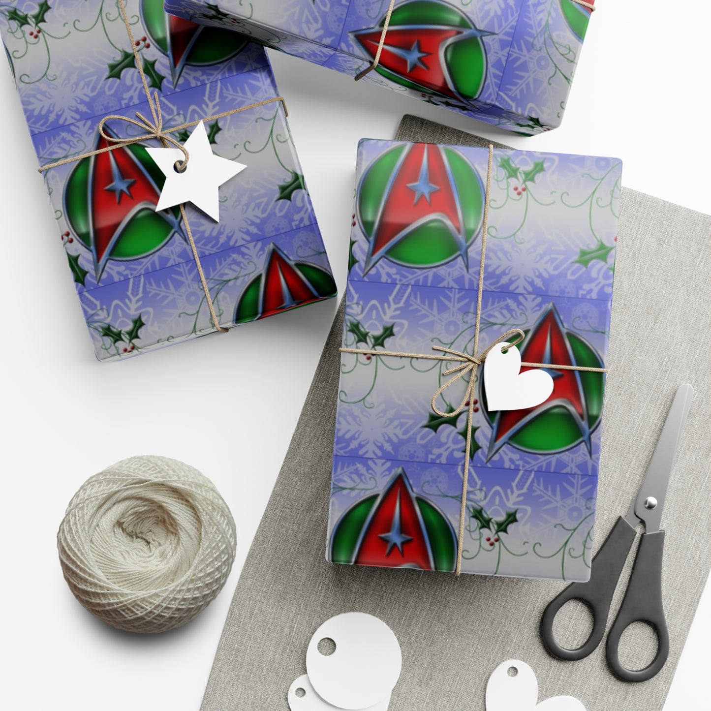 Star Trek Christmas Colors Gift Wrap Papers
