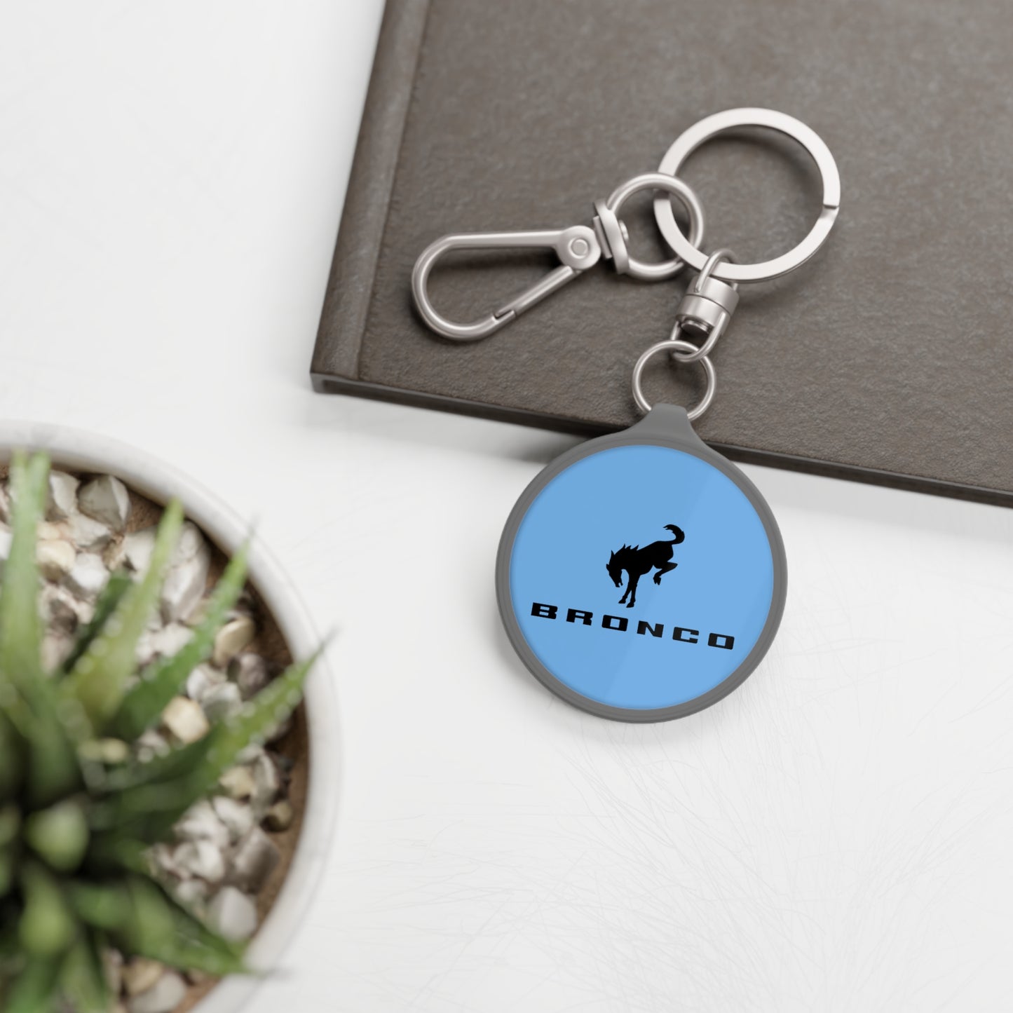 Bronco Keyring Tag (Light Blue)