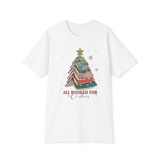 All booked for Christmas Women's Short Sleeve Pajama Set (Red Flanel)