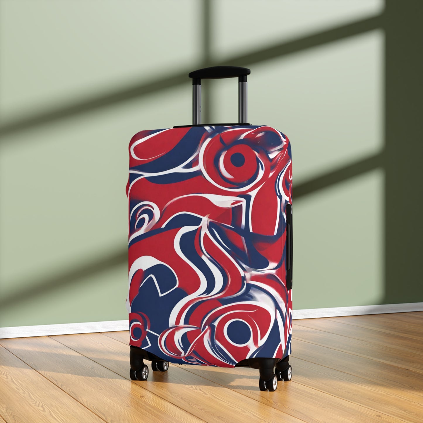 Red, White & Blue Abstract Suitcase/Luggage