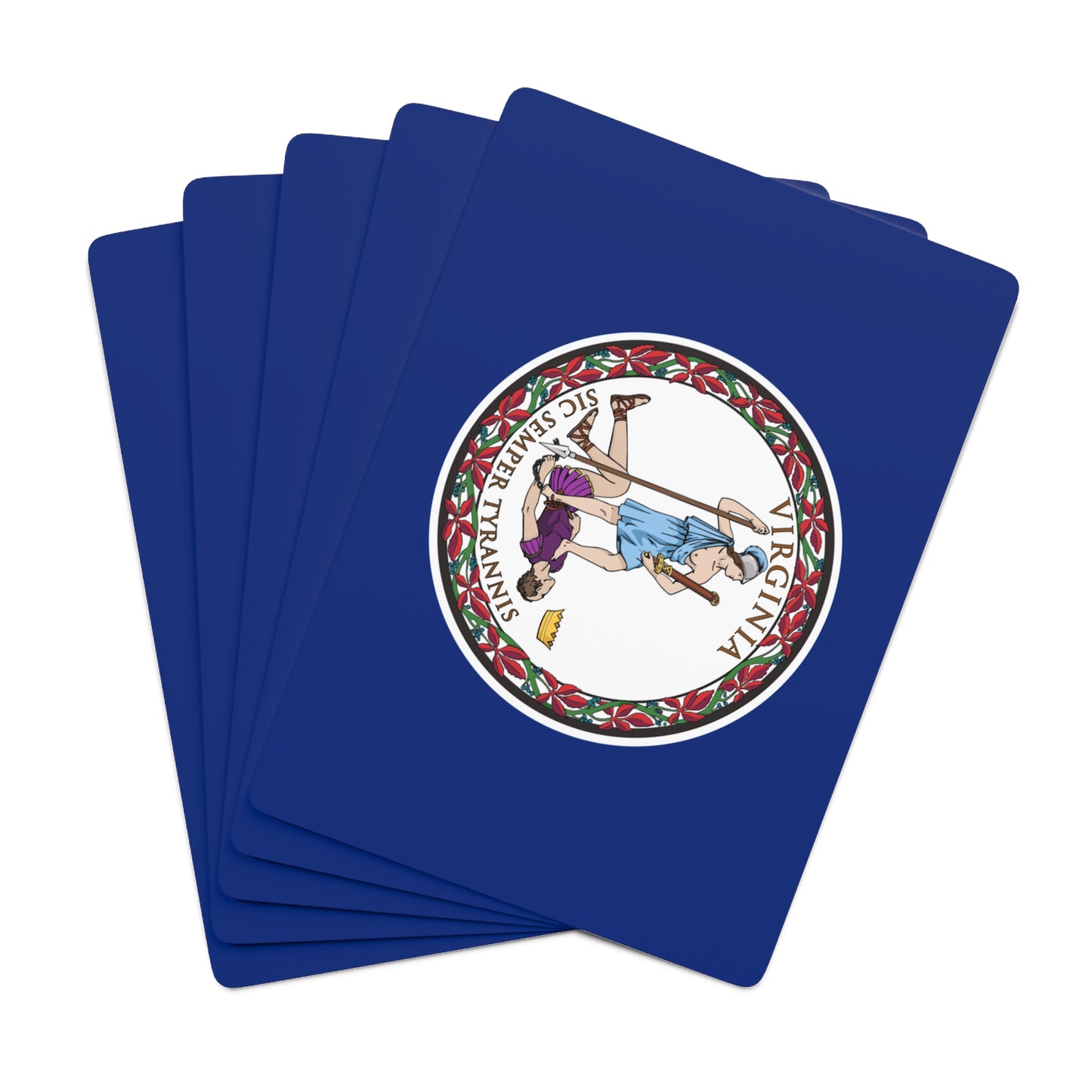 Virginia State Flag Poker Cards