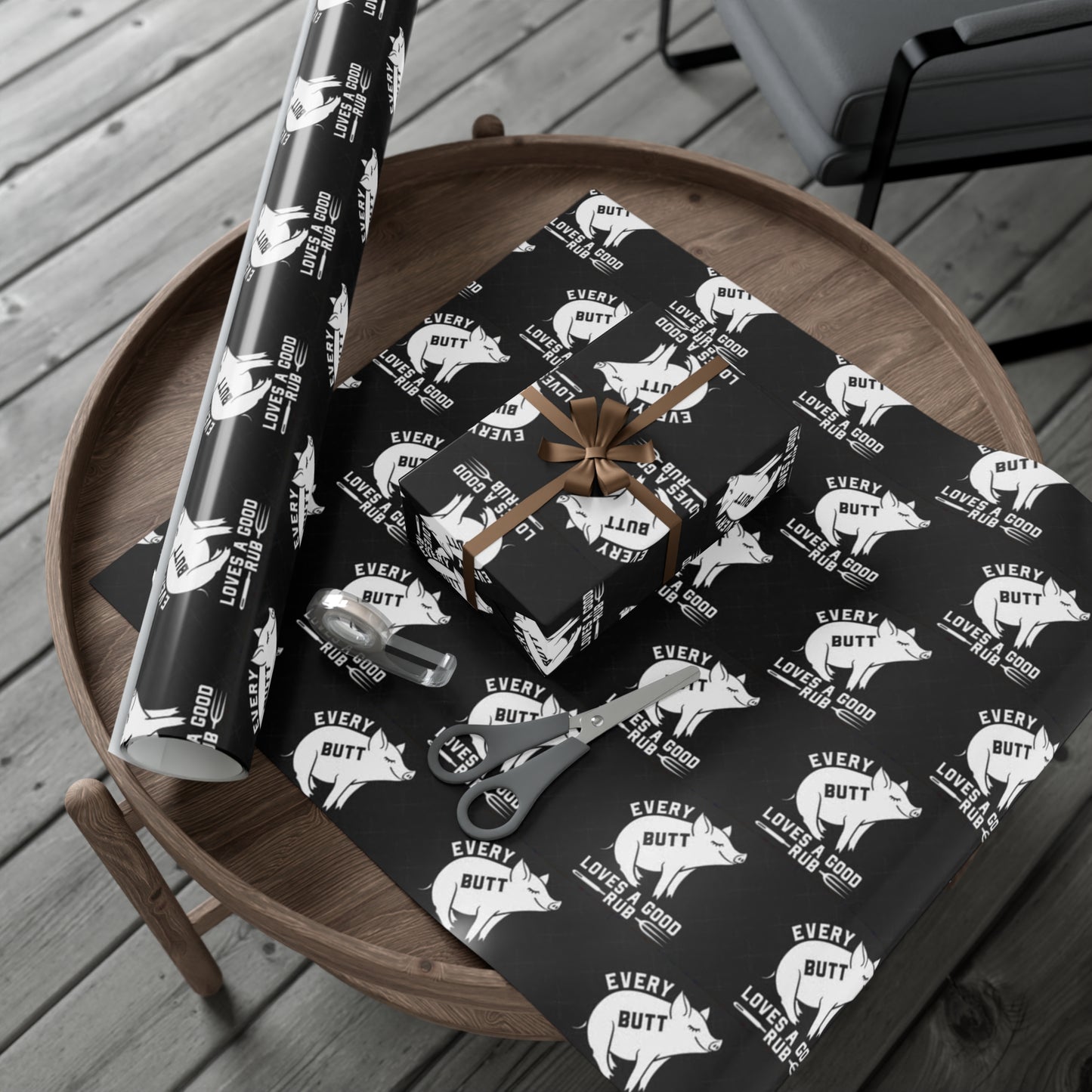 BBQ Pork Butt Gift Wrap Papers