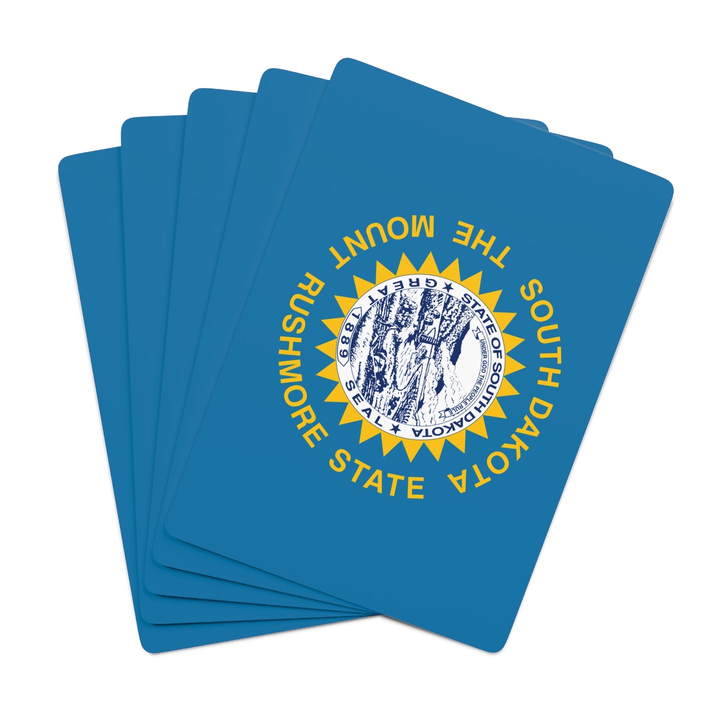 South Dakota State Flag Poker Cards