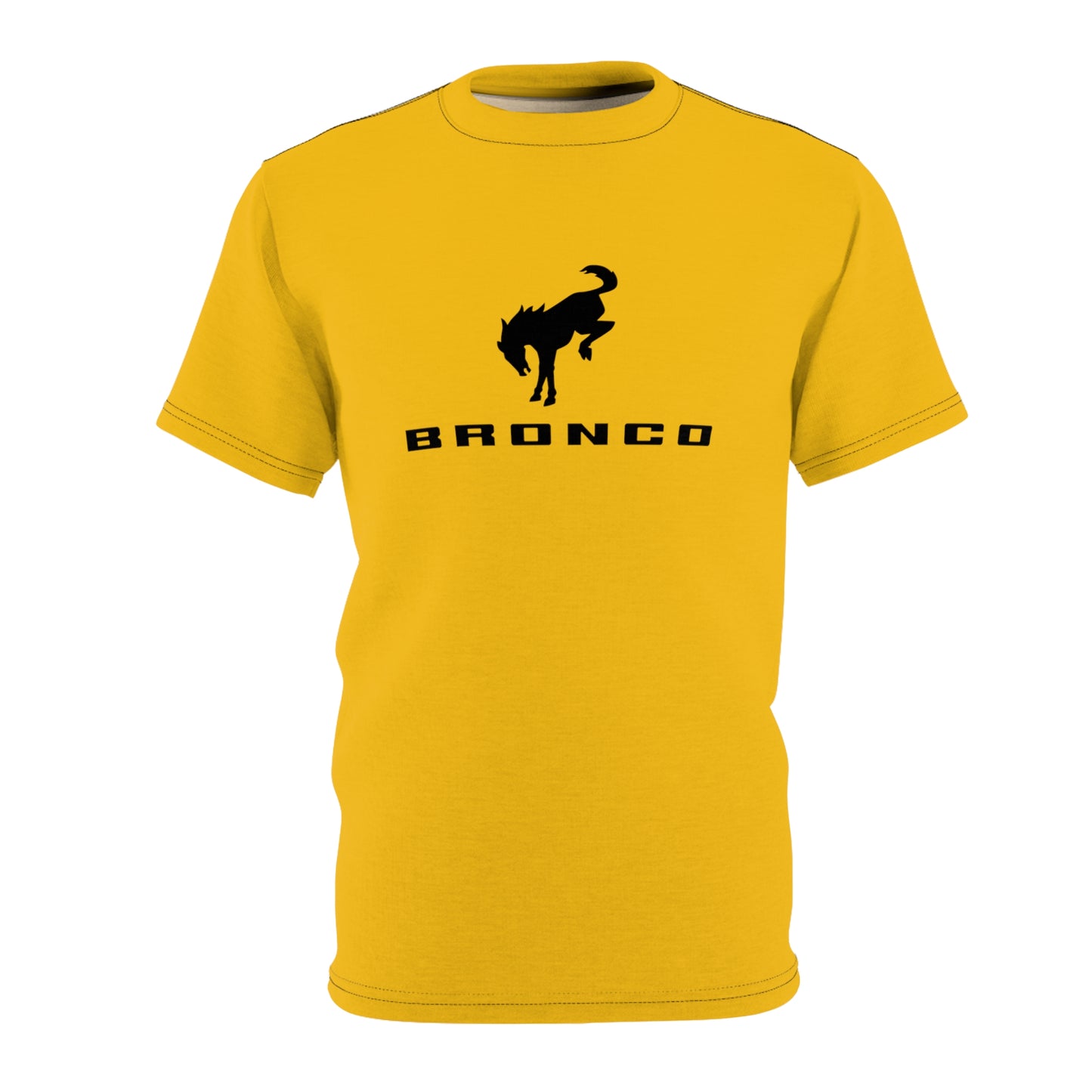 Bronco (YELLOW) Unisex Cut & Sew Tee (AOP)