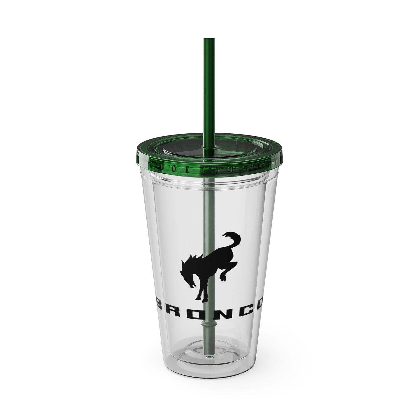 Bronco Sunsplash Tumbler and You Choose from 11 colors of Lid and with Straw, 16oz