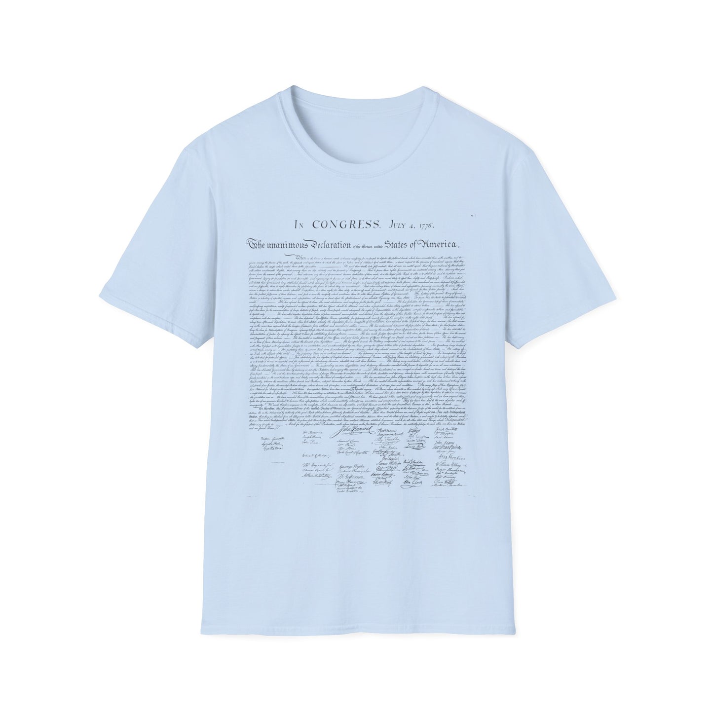 Declaration of Independence  Unisex Softstyle T-Shirt