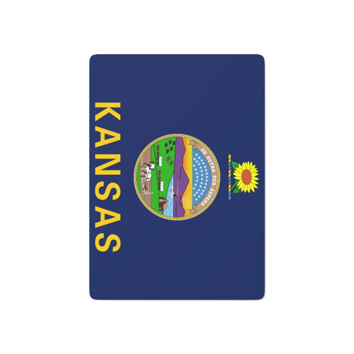 Kansas State Flag Poker Cards