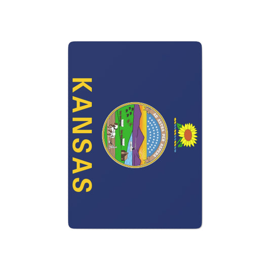 Kansas State Flag Poker Cards