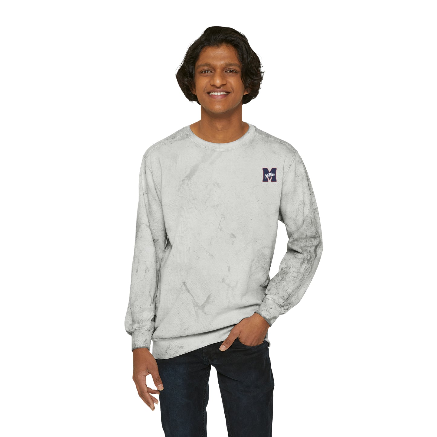 Ole Miss Unisex Color Blast Crewneck Sweatshirt