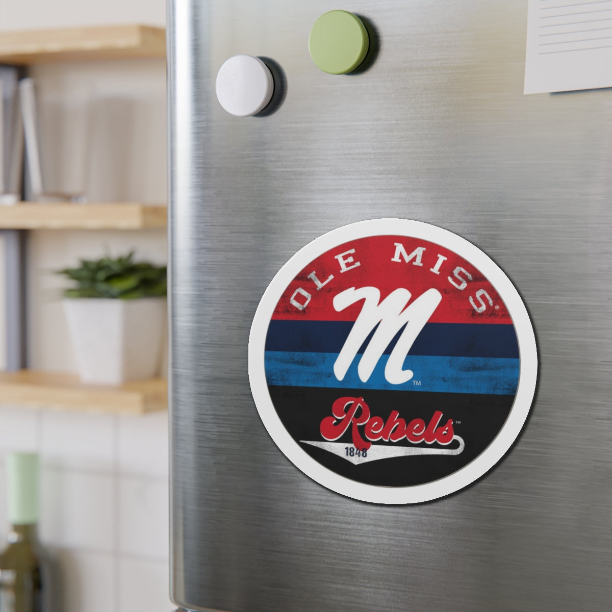 Ole Miss "M" Rebels 1848 Die-Cut Magnets