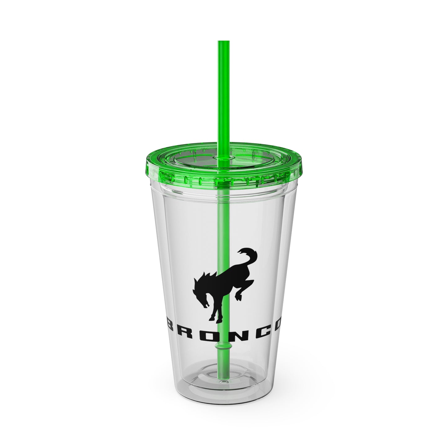 Bronco Sunsplash Tumbler and You Choose from 11 colors of Lid and with Straw, 16oz