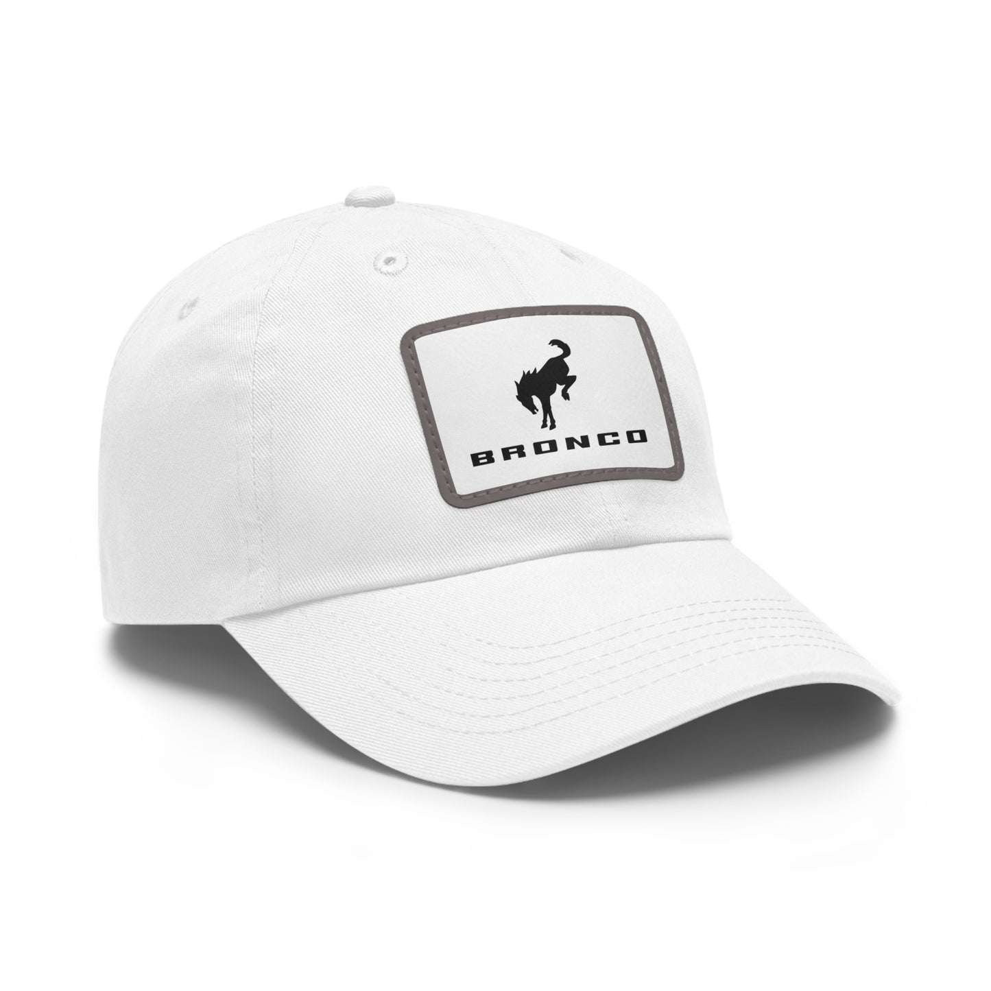 Bronco Hat with Leather Patch (Rectangle)