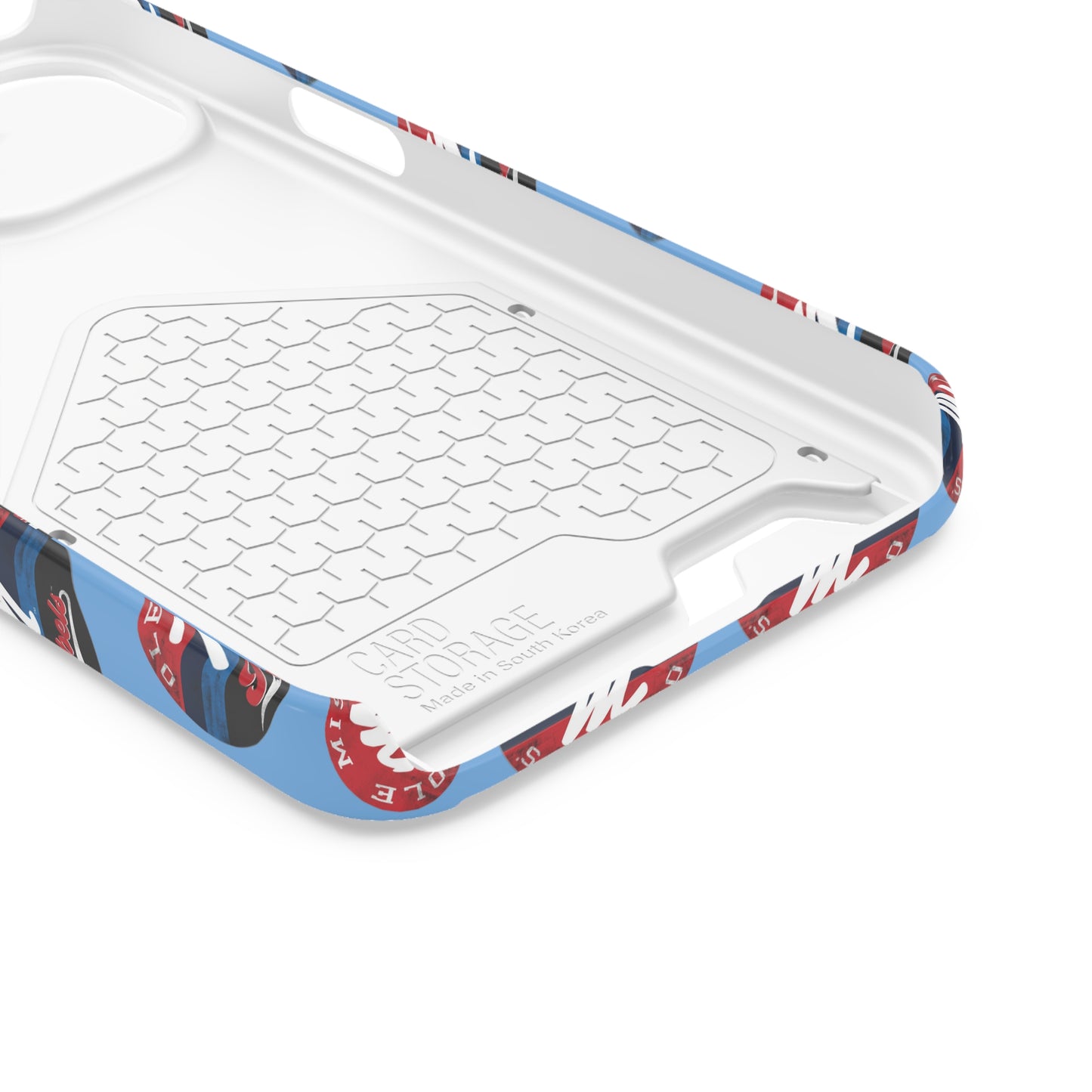 iPhone and Samsung Ole Miss "M" Rebels 1848 (BLUE) Phone Case With Card Holder