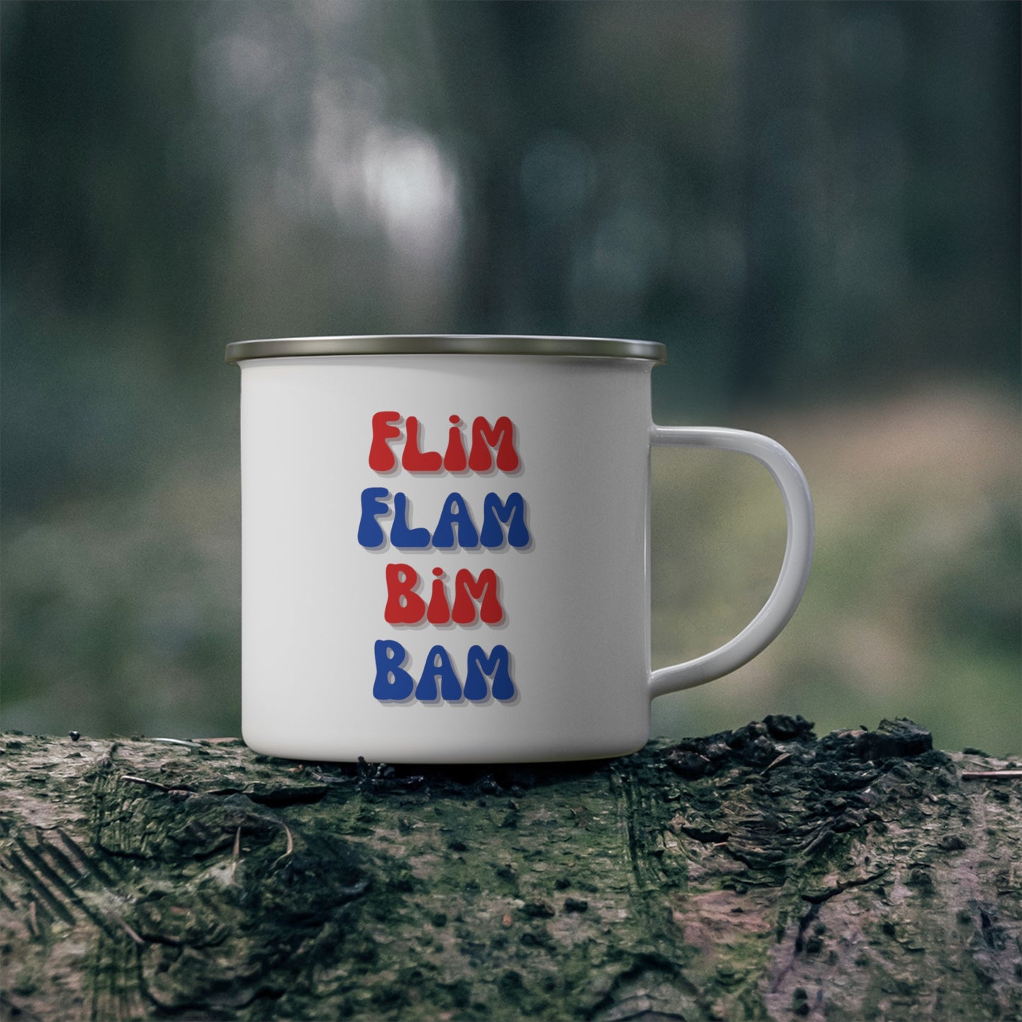 Flim Flam Bim Bam Enamel Camping Mug