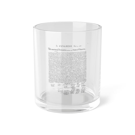 Declaration of Independence Bar Glass