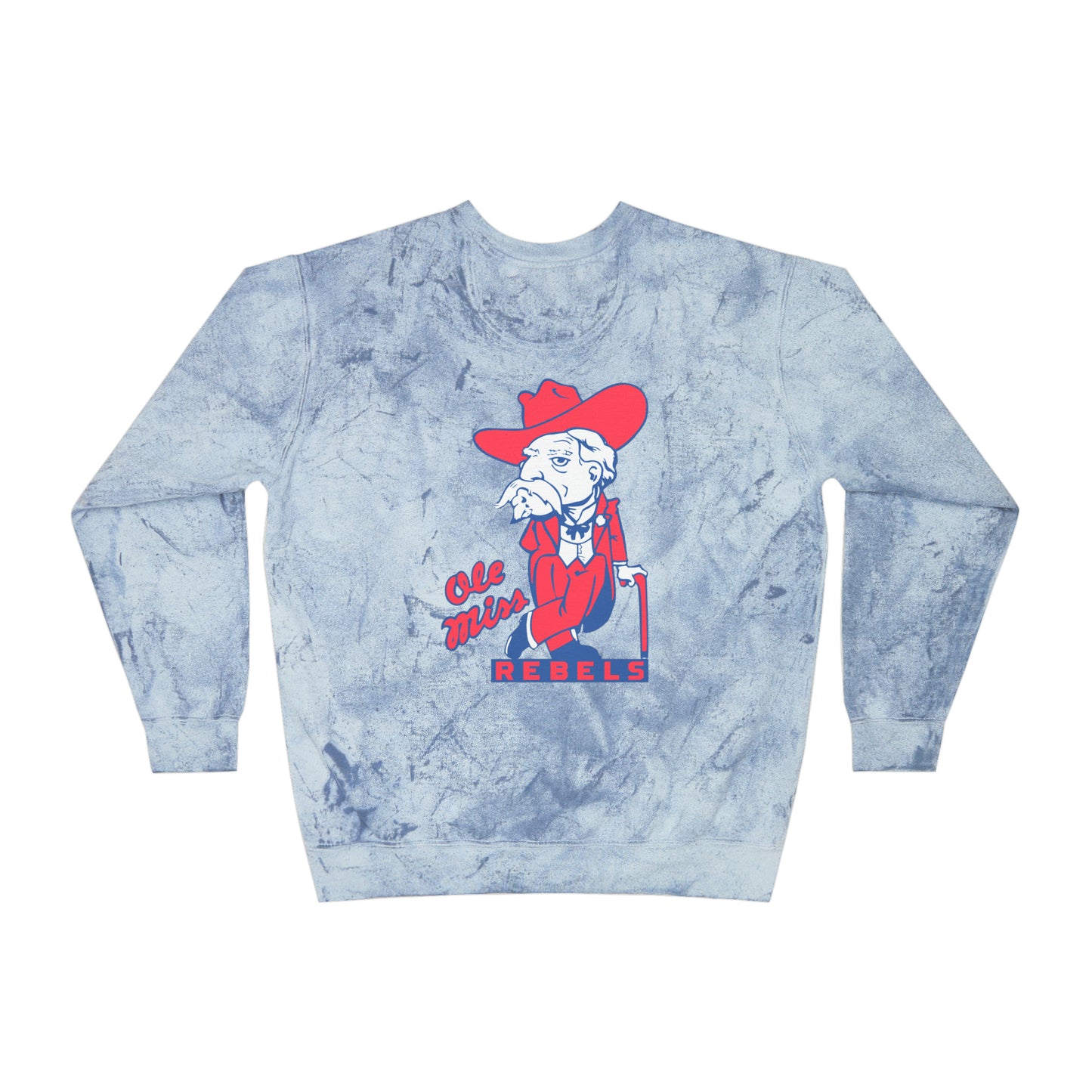 Ole Miss Unisex Color Blast Crewneck Sweatshirt