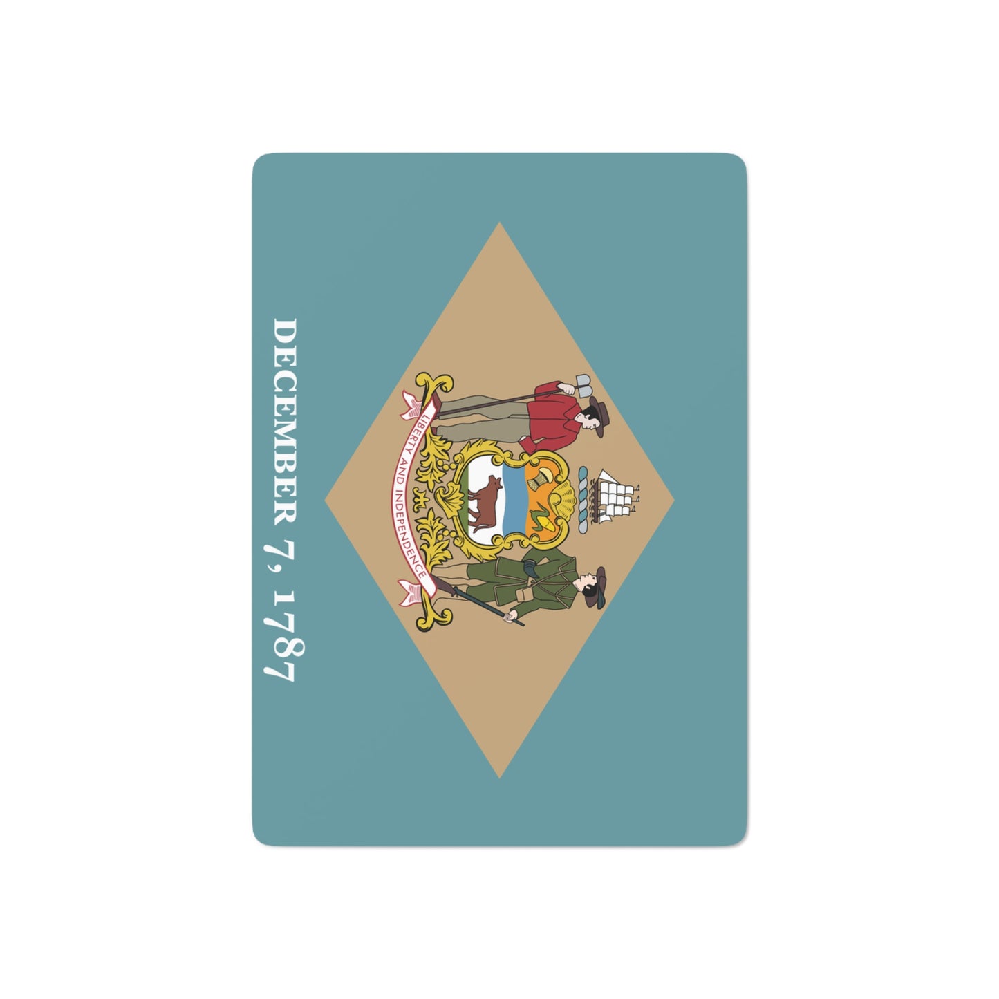 Delaware State Flag Poker Cards