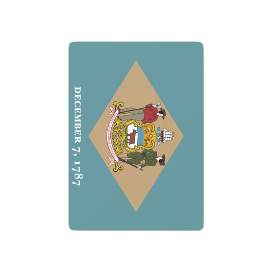 Delaware State Flag Poker Cards