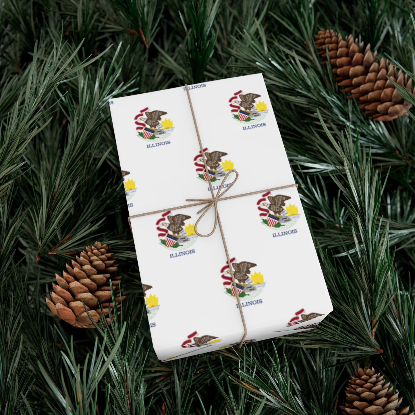 Illinois Flag Gift Wrap Papers