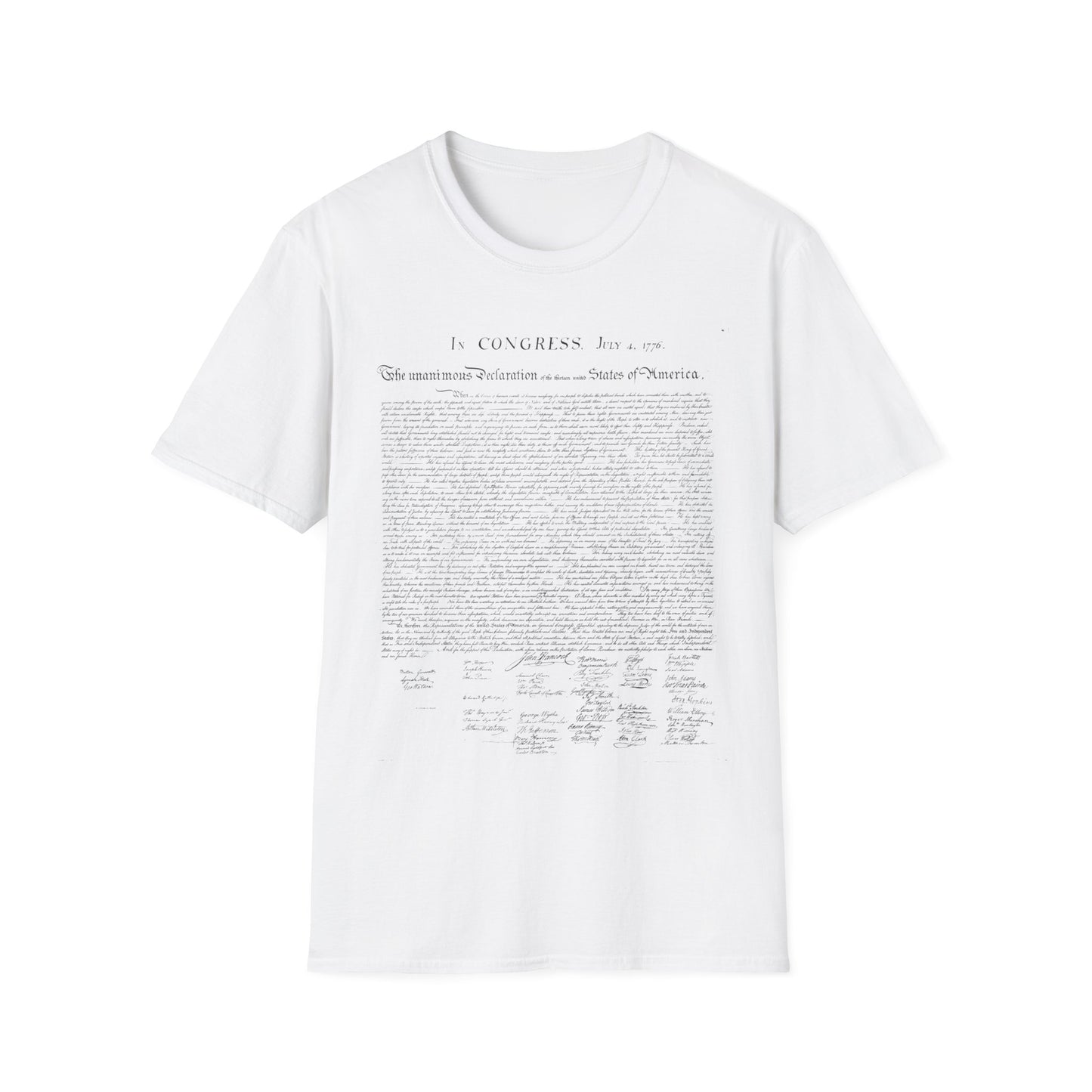 Declaration of Independence  Unisex Softstyle T-Shirt