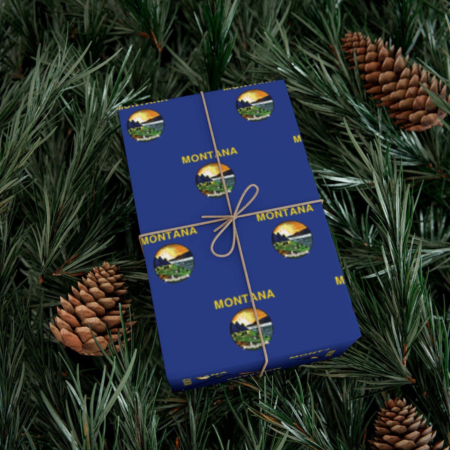 Montana Flag Gift Wrap Papers