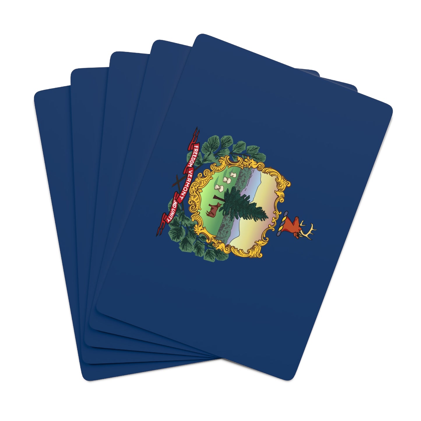 Vermont State Flag Poker Cards
