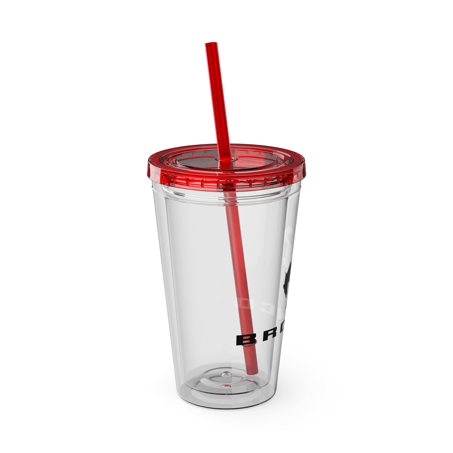 Bronco Sunsplash Tumbler and You Choose from 11 colors of Lid and with Straw, 16oz