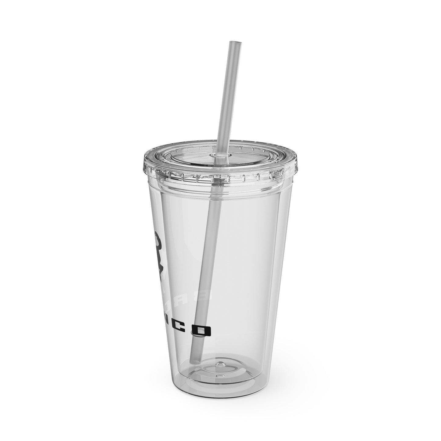 Bronco Sunsplash Tumbler and You Choose from 11 colors of Lid and with Straw, 16oz