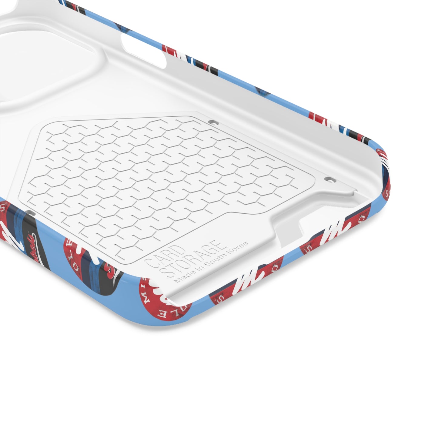 iPhone and Samsung Ole Miss "M" Rebels 1848 (BLUE) Phone Case With Card Holder