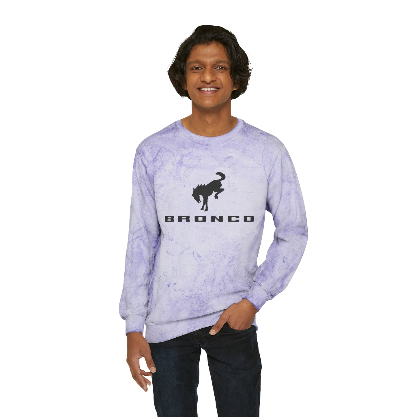 Bronco Unisex Color Blast Crewneck Sweatshirt