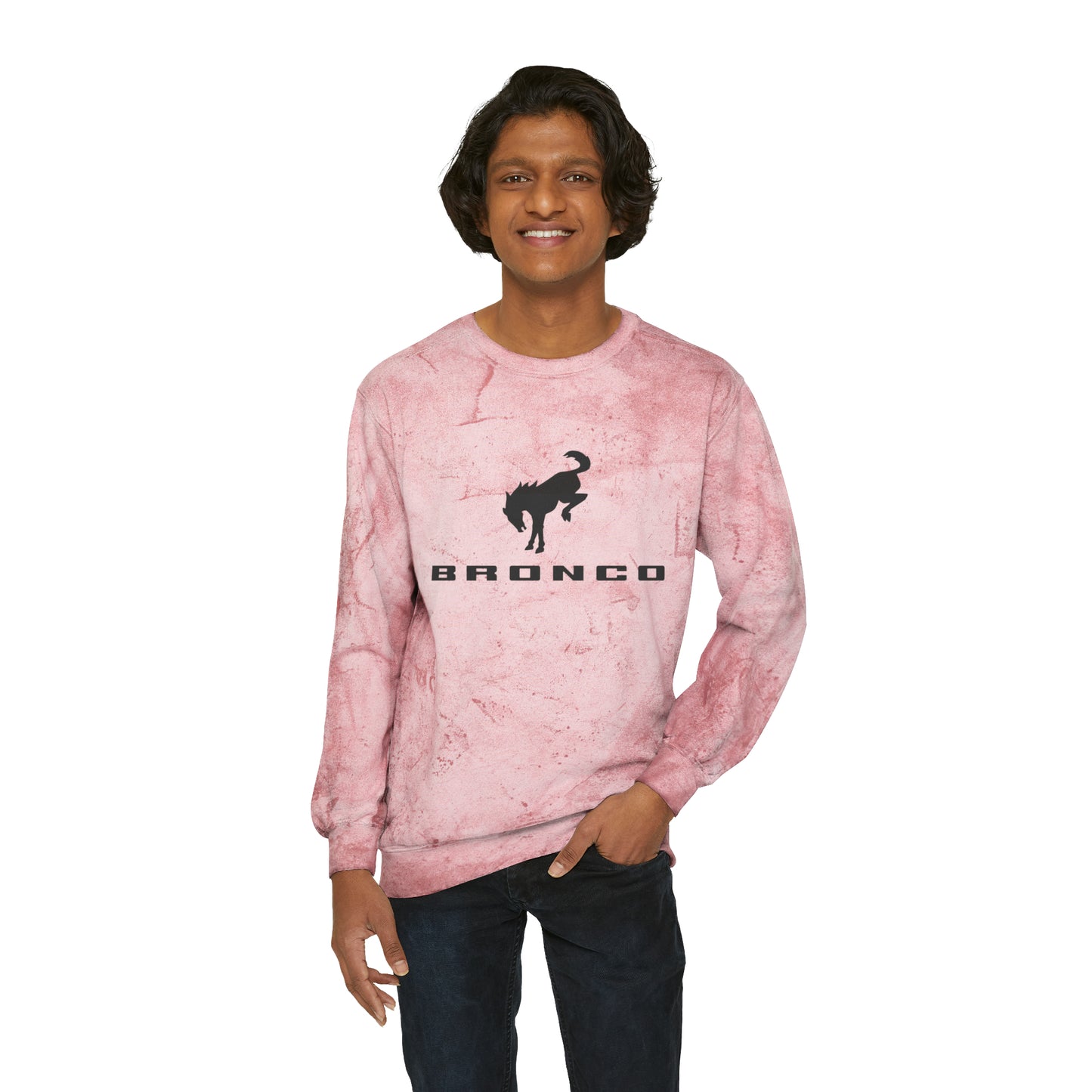 Bronco Unisex Color Blast Crewneck Sweatshirt