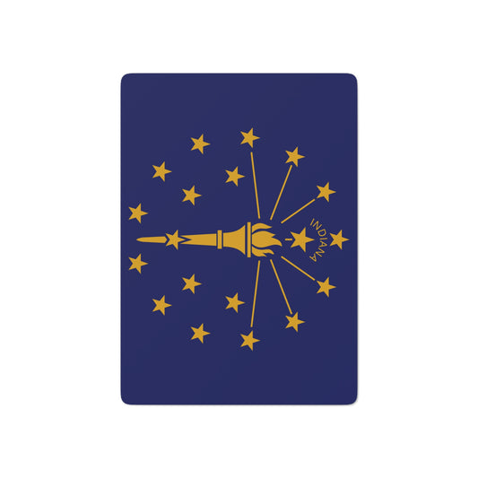 Indiana State Flag Poker Cards