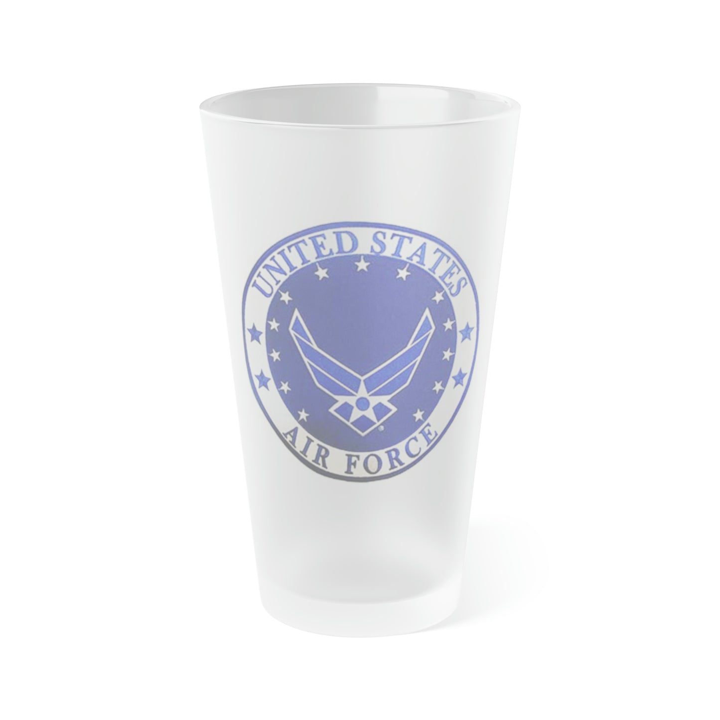 US Air Force Frosted Pint Glass, 16oz
