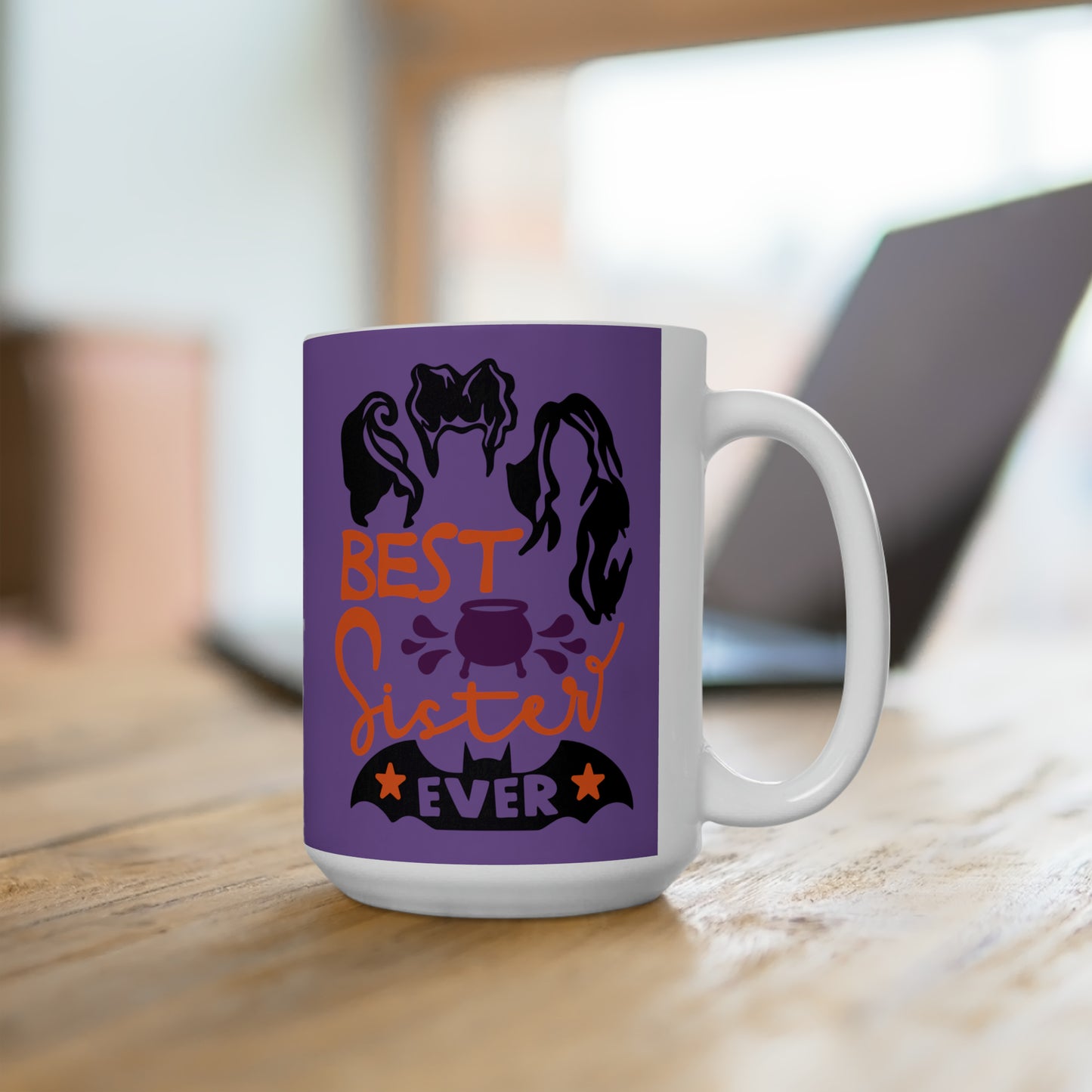 Best Sister Hocus Pocus (Left Hand) Ceramic Mug 15oz