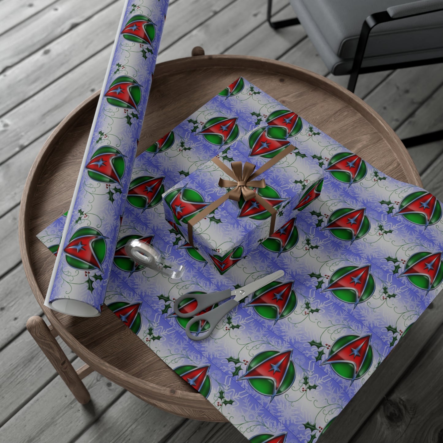 Star Trek Christmas Colors Gift Wrap Papers