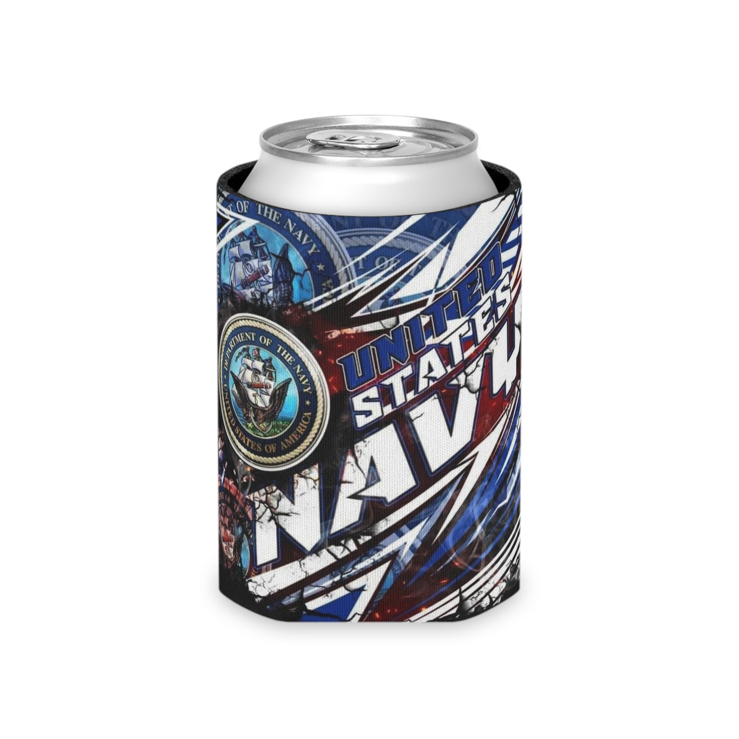 Navy Can Cooler