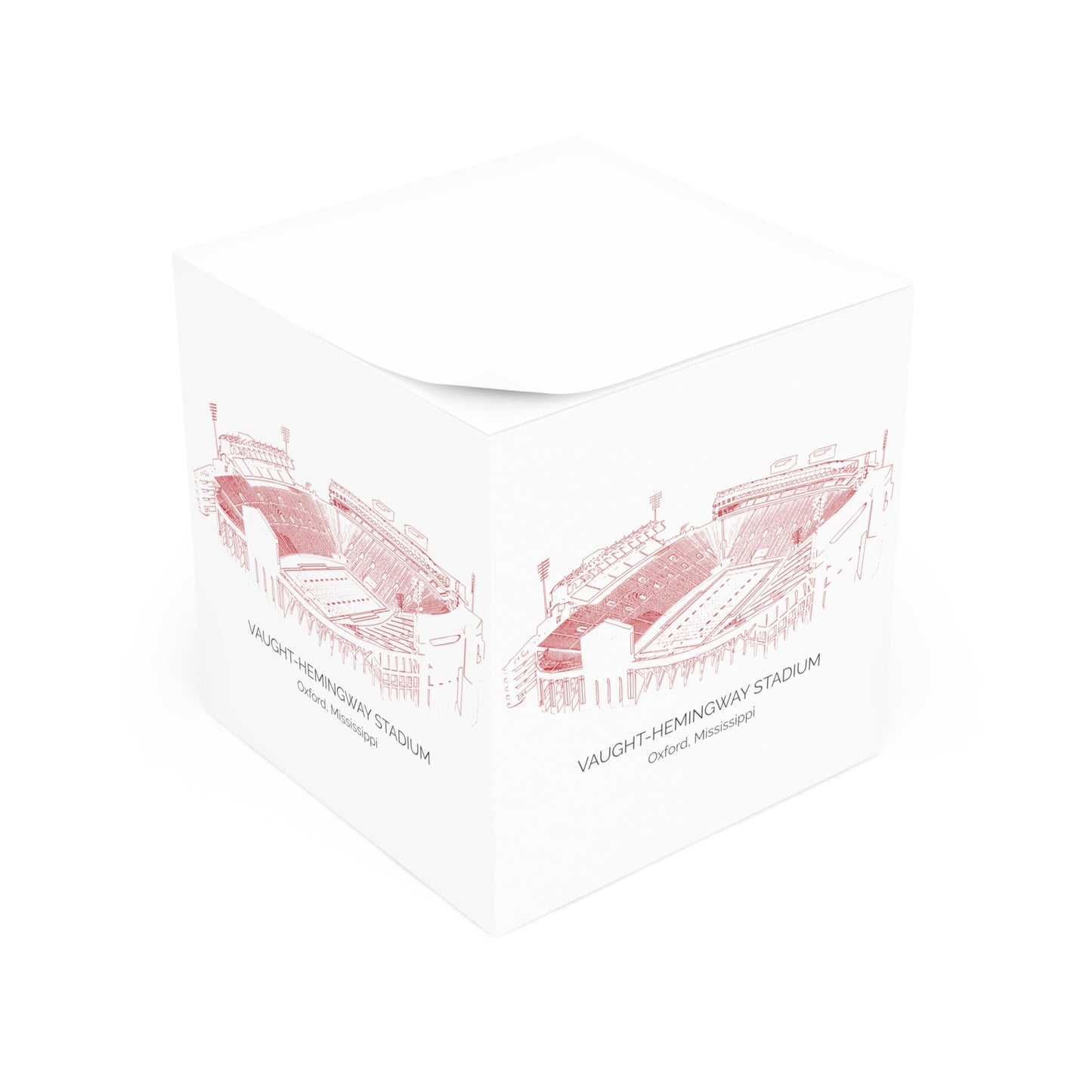 Vaught Hemingway Stadium Note Cube
