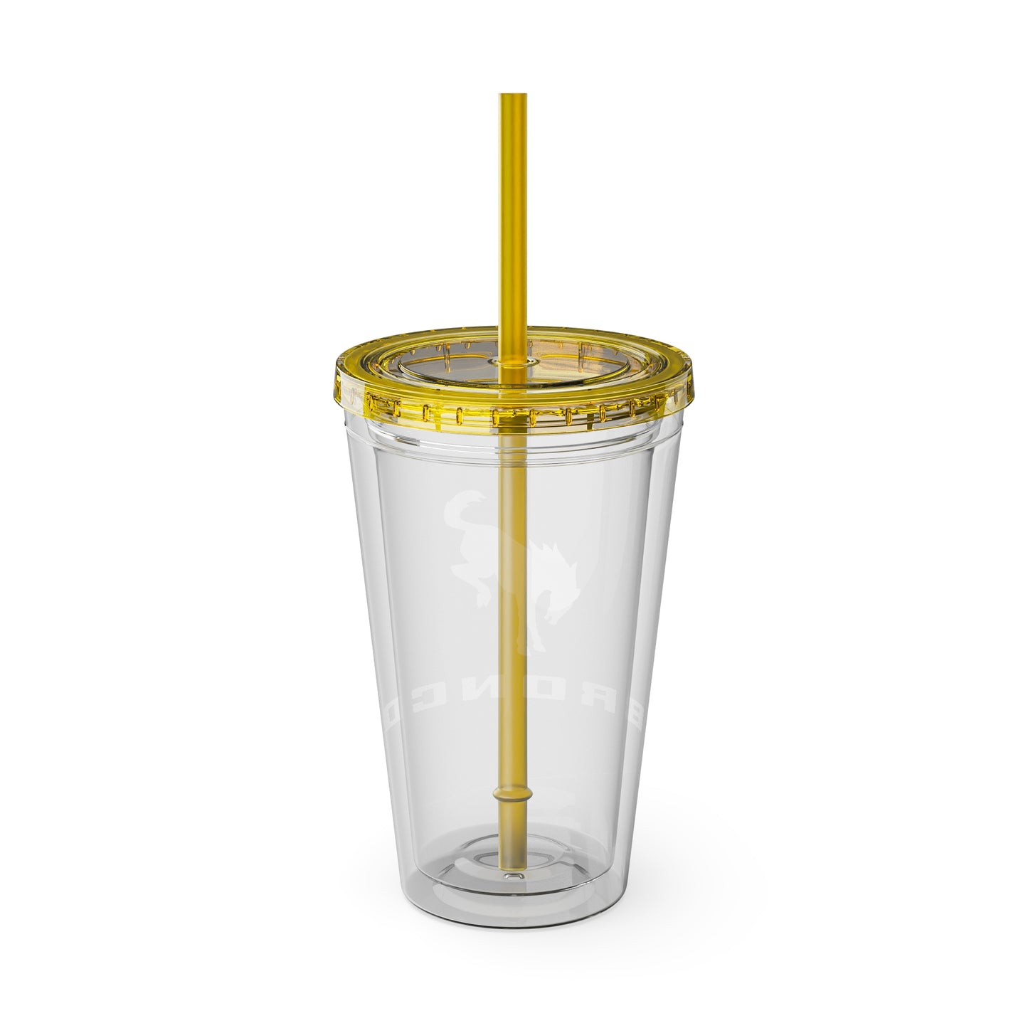 Bronco Sunsplash Tumbler and You Choose from 11 colors of Lid and with Straw, 16oz
