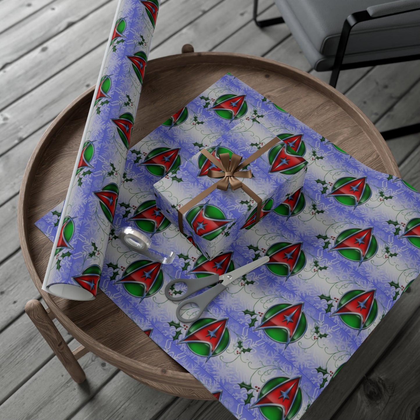 Star Trek Christmas Colors Gift Wrap Papers